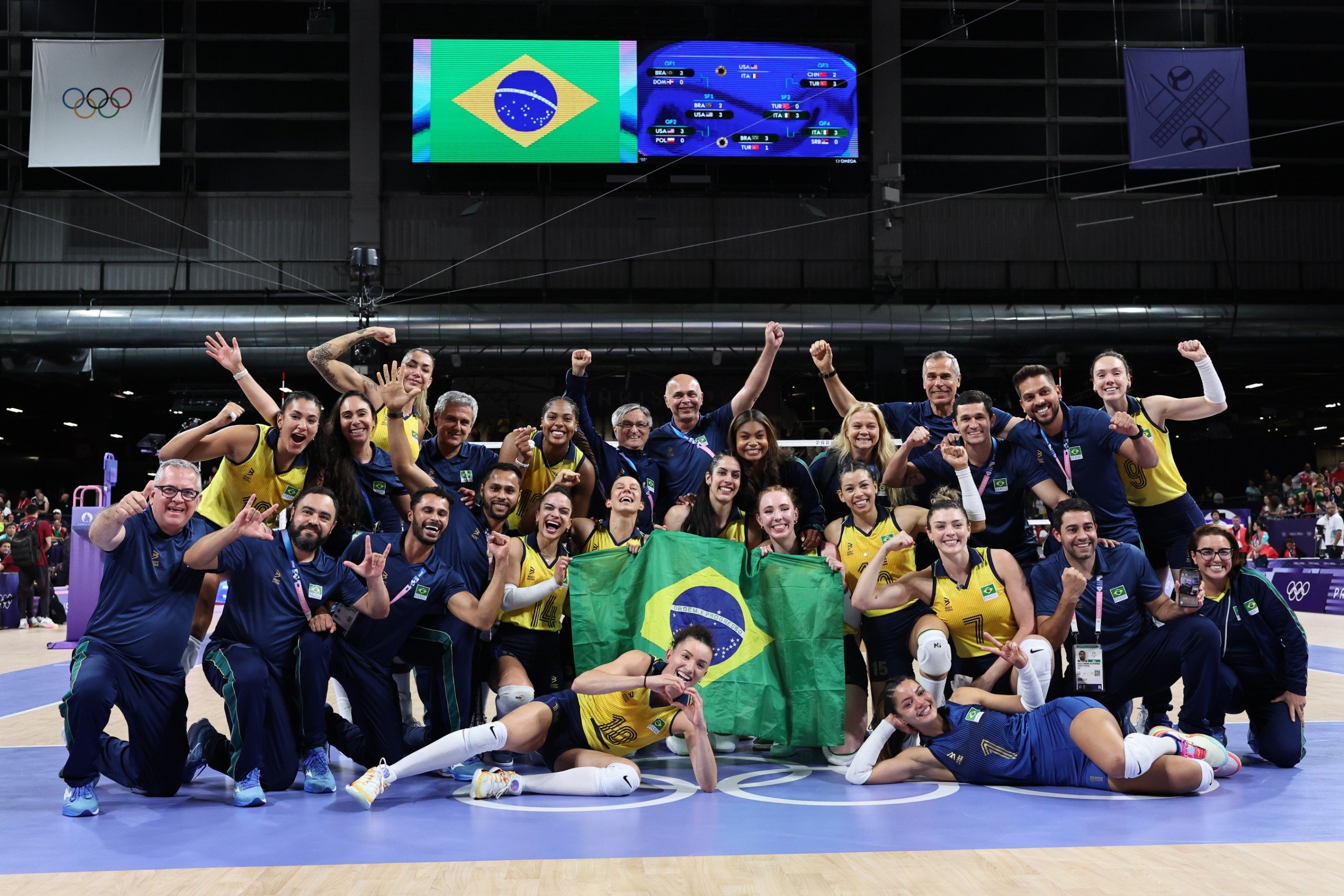 Jogos Olímpicos: Brasil vence Turquia e leva o bronze no vôlei feminino