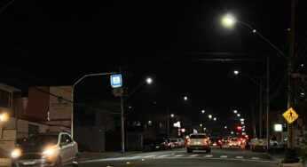 Prefeitura de Goiânia instala luminárias especiais para sinalização de faixa de pedestre à noite