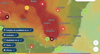 Índices metereológicos indicam qualidade do ar insalubre em Goiás, DF e outros seis estados