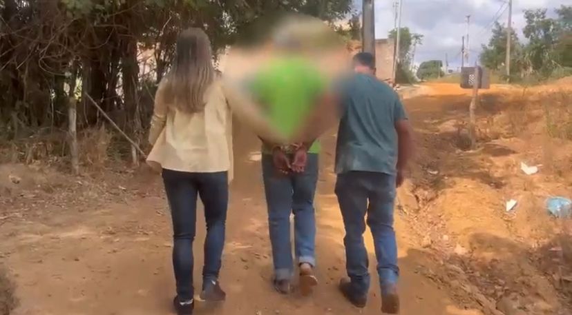 ⁠Preso homem investigado por estuprar e engravidar a enteada de 13 anos, em Anápolis