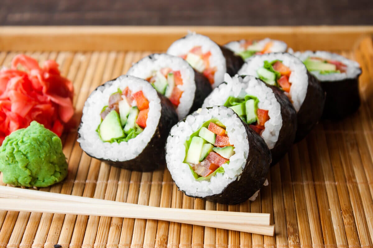 5 receitas de sushi vegetariano para fazer em casa