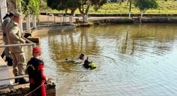 Bombeiros encontram corpo de homem que se afogou em Lago Municipal de Damolândia