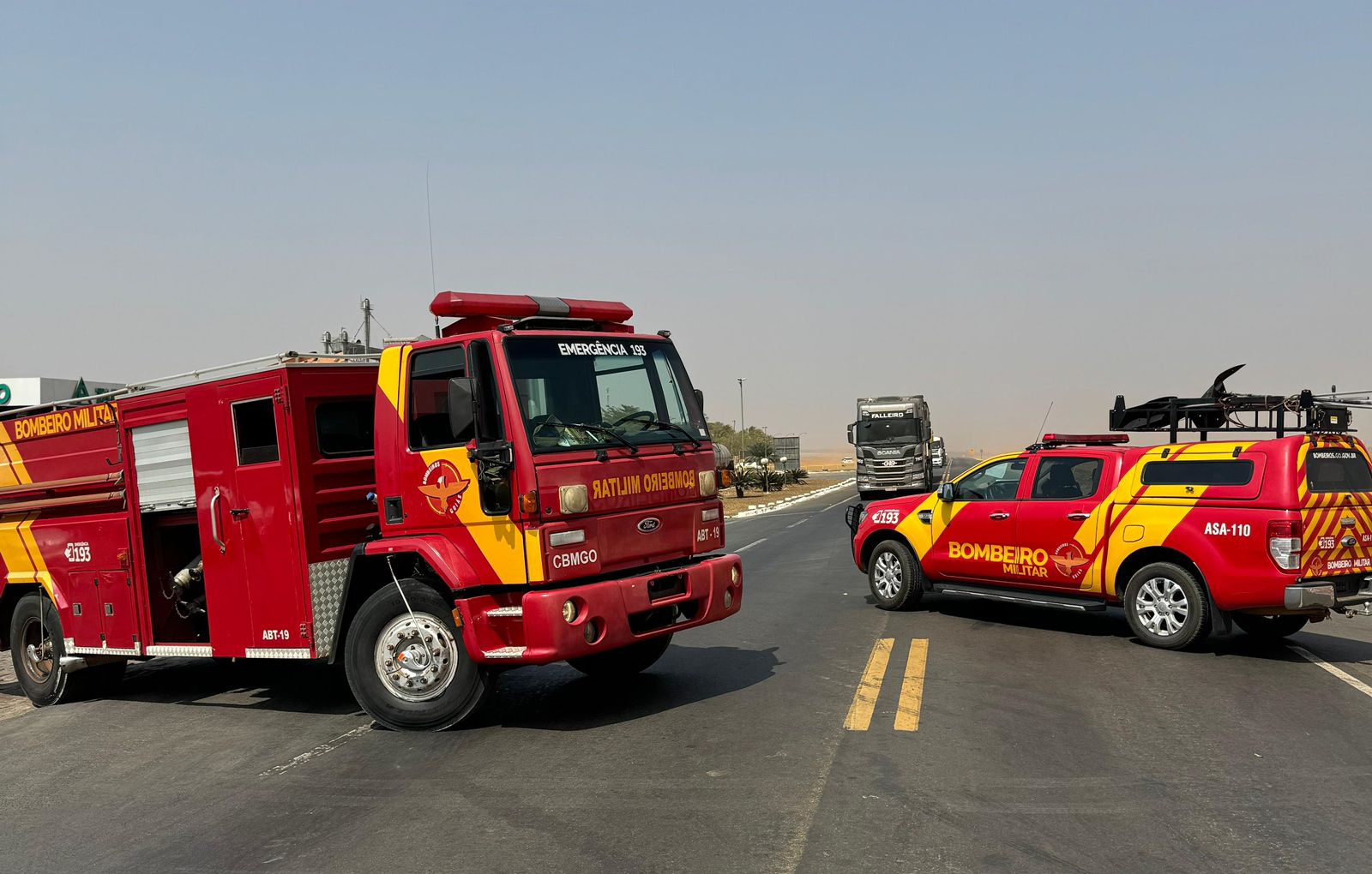 Incêndio às Margens da BR-364, em Portelândia deixa três pessoas feridas