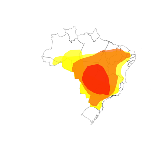 Inmet mapa de umidade e onda de calor. Foto: Reprodução