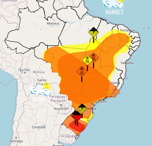 Inmet emite alerta laranja para altas temperaturas em Goiás. Foto: Reprodução