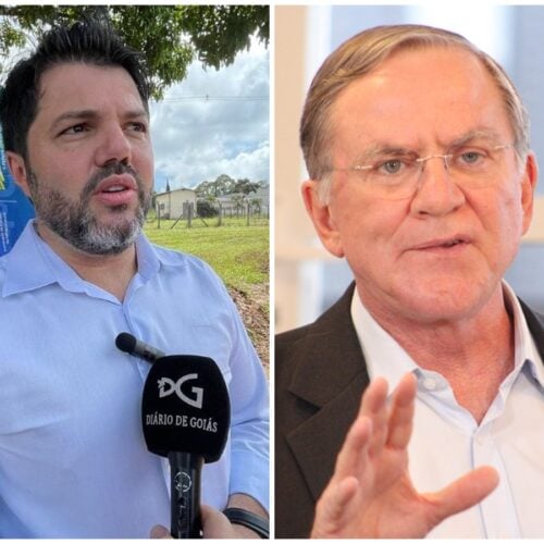 Candidatos a prefeito de Anápolis, Màrcio Correia e Antônio Gomide, na eleiçaõ de 2024