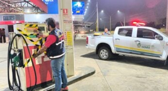 Posto de combustível é interditado por irregularidade em gasolina e práticas abusivas, em Aparecida