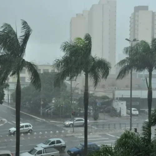 Chuvas em Goiânia. Foto: Secom