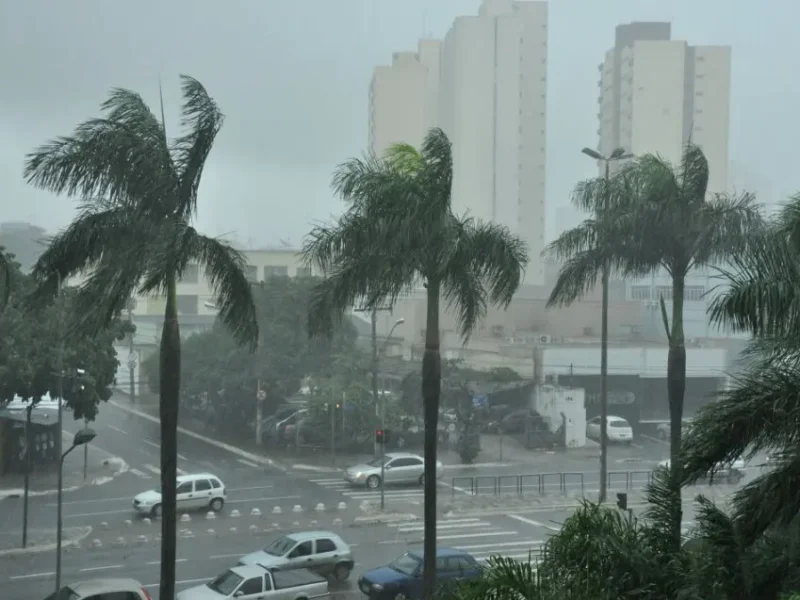 Chuvas em Goiânia. Foto: Secom