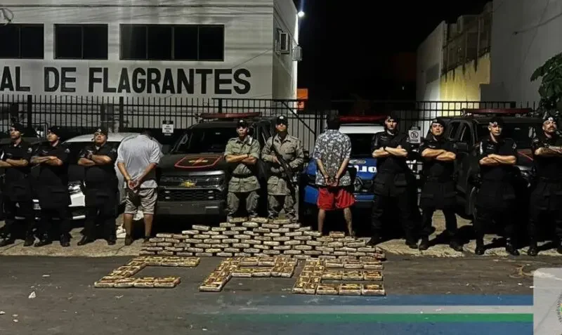 PMGO apreende carregamento de supermaconha. Foto: PMGO