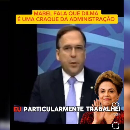 Propaganda contra mabel. Foto: Reprodução