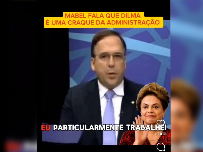 Propaganda contra mabel. Foto: Reprodução