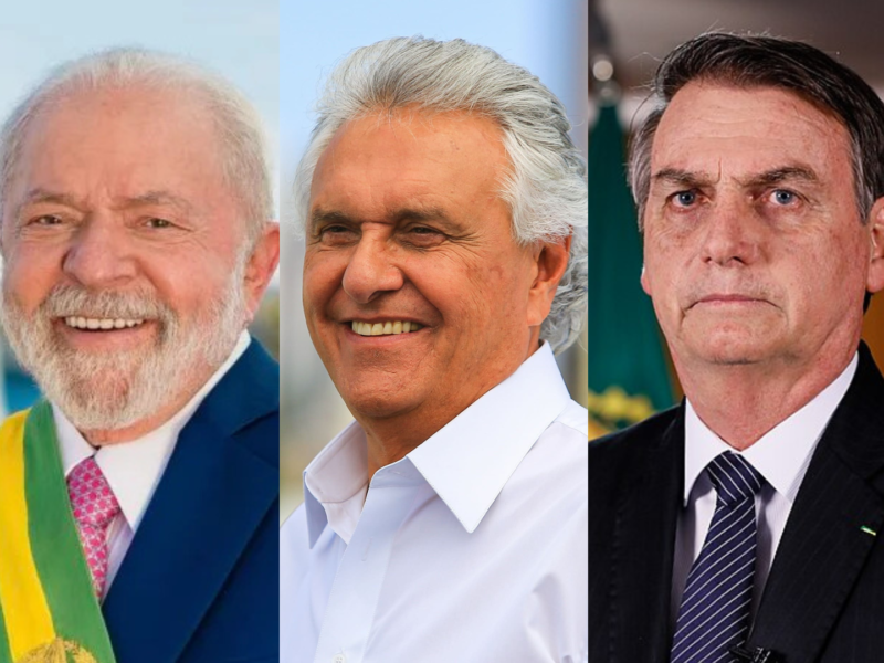 Lula, Caiado e Bolsonaro. Montagem. Foto: Reprodução