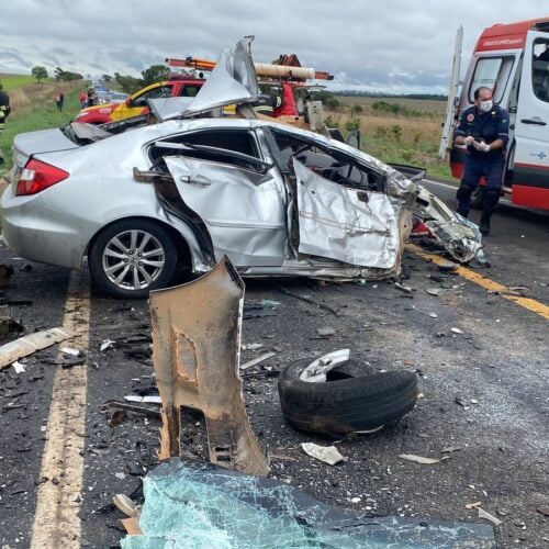 acidente na GO-139 mata uma pessoa e deixa sete feridos. Foto: CBMGO