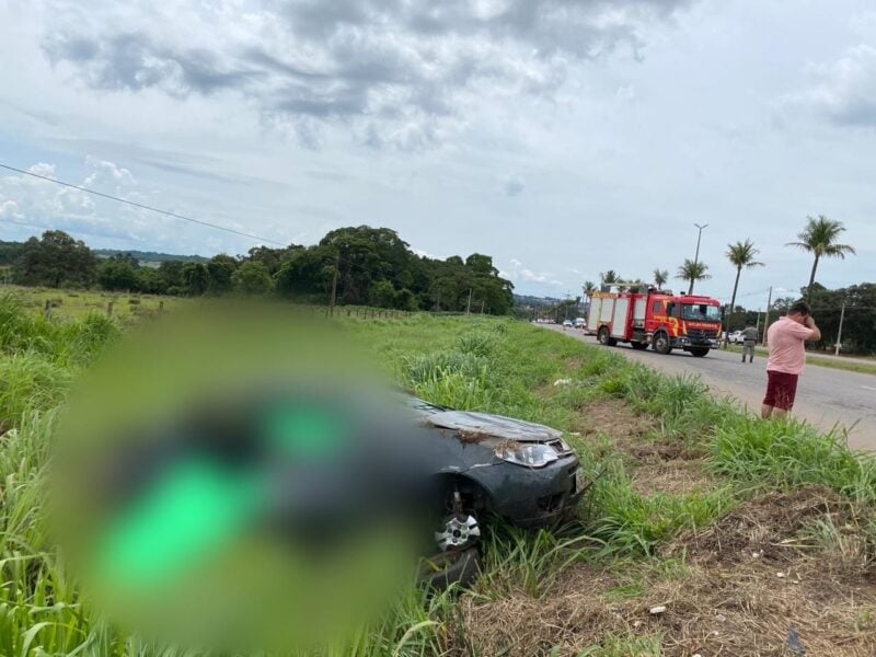 Acidente grave na GO-070 causa morte de duas pessoas, em Goianira. Foto: CBMGO