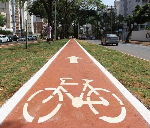 Ciclovia em Goiânia. Foto: SET